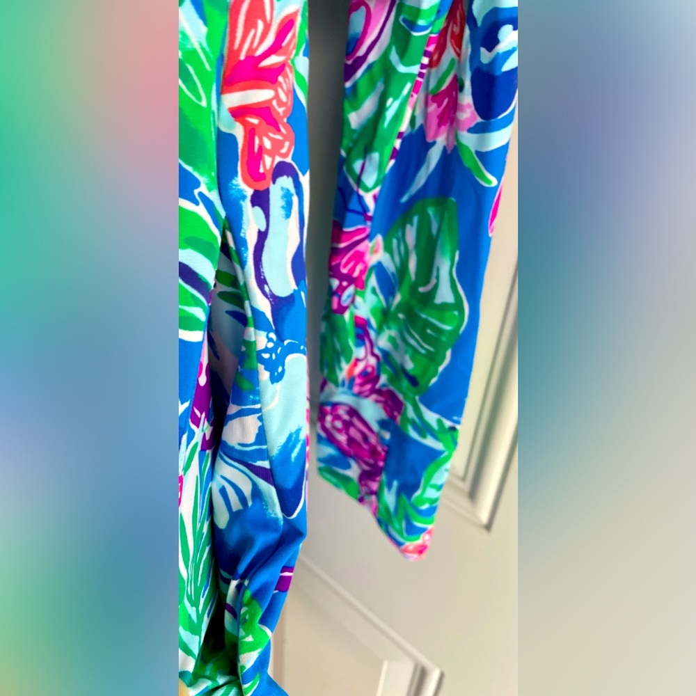 🚫SOLD🚫⭐️⭐️Lilly Pulitzer Cowl Neck/Gator mask Lilshield Long Sleeve50+Dress - Picture 6 of 15